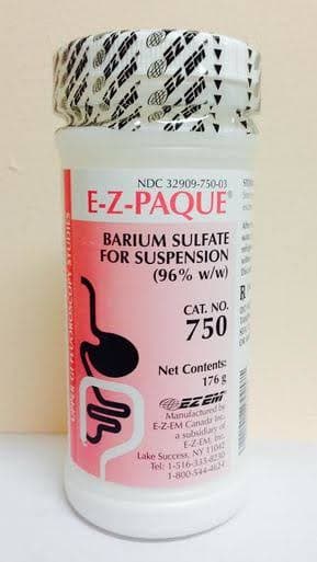 Liquid E-Z PAQUE® High Density Barium Sulfate 96% Powder For Suspension 176 Gram