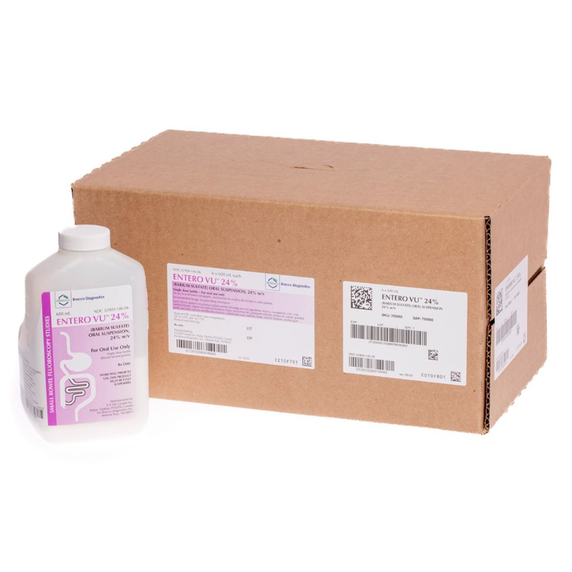 Entero Vu™ Barium Sulfate 0.24 Suspension 600 mL