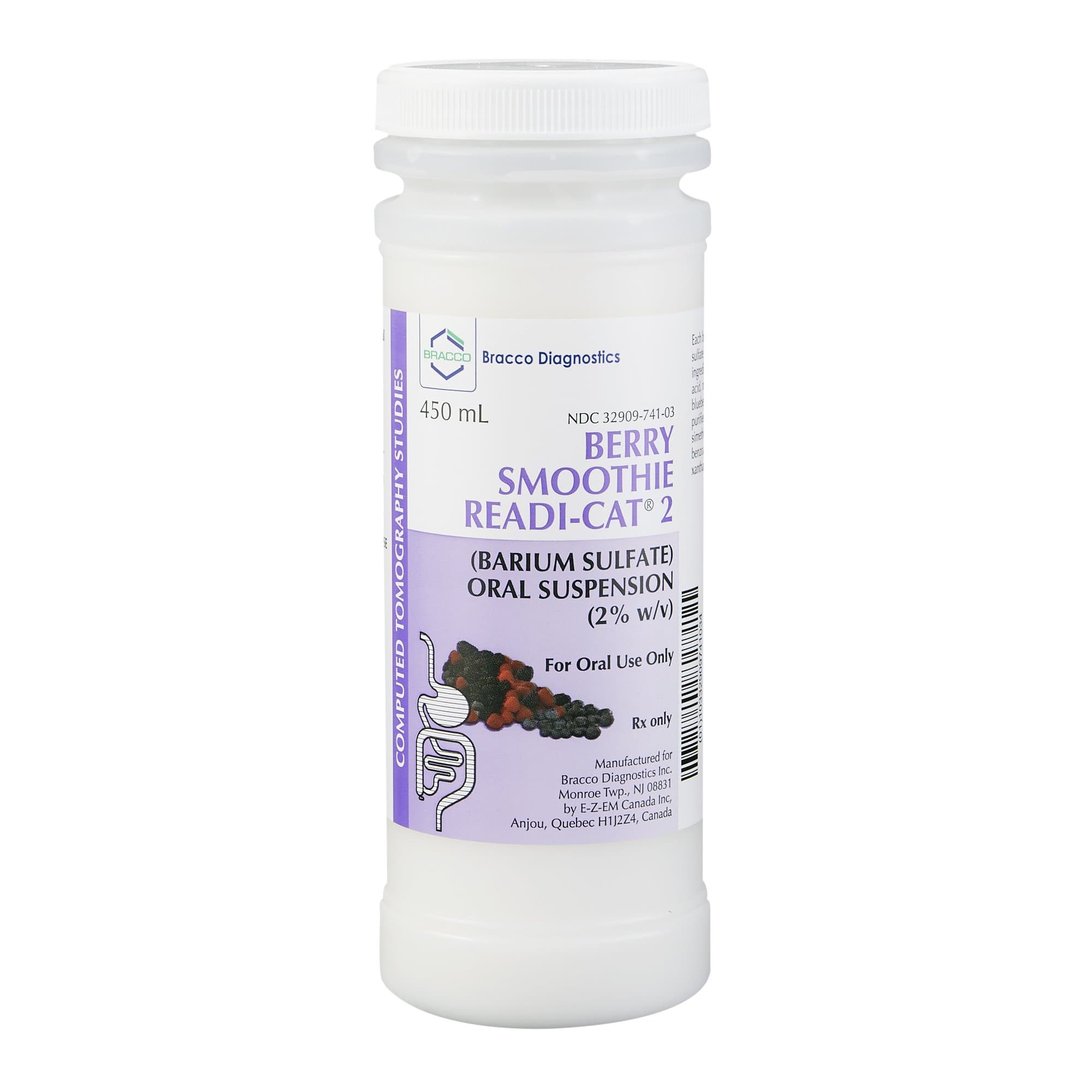 Smoothie Readi-Cat® 2 Barium Sulfate 2.0% Suspension 450 mL