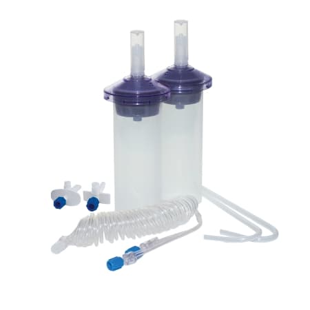 CT Dual Syringe Kit Ecomed® 60 Inch Y-tubing with dual check valves 2 X 200 mL