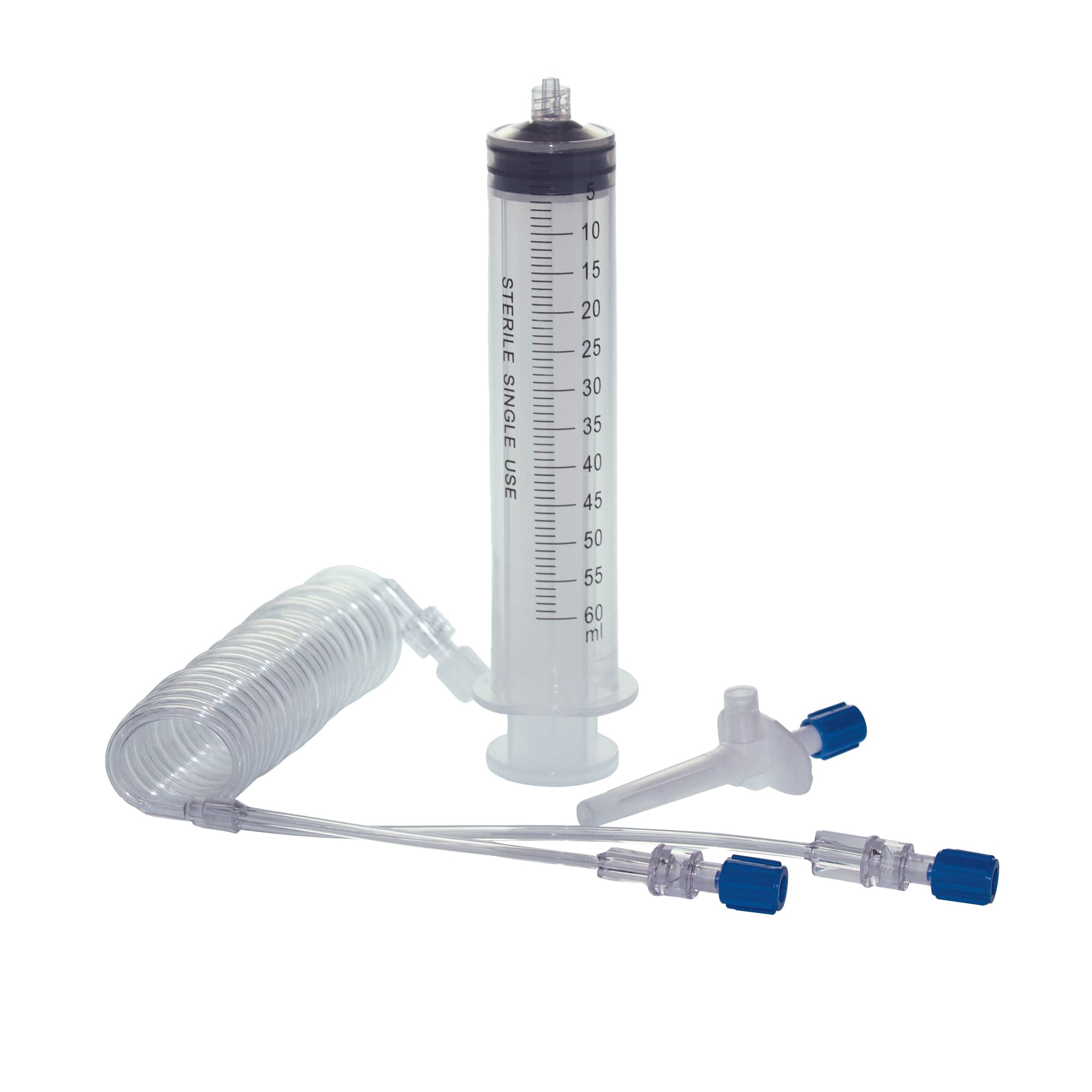 MRI Single Syringe Kit Ecomed® 90 Inch y-tubing 65 mL