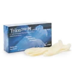 Exam Glove Trilon 2000® PF with MC3® Large 100 per Box NonSterile Stretch Vinyl Standard Cuff Length Smooth Ivory Not Rated WITH PROP. 65 WARNING