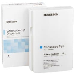 Otoscope Specula Dispenser McKesson White Plastic, Wall Mount For McKesson Otoscope Tips (2.5 mm and 4 mm)