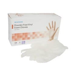 Exam Glove McKesson X-Large 130 per Box NonSterile Vinyl Standard Cuff Length Smooth Clear Not Rated