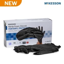 Exam Glove McKesson Confiderm® BLK X-Large 180 per Box NonSterile Nitrile Standard Cuff Length Textured Fingertips Black Chemo Tested / Fentanyl Tested