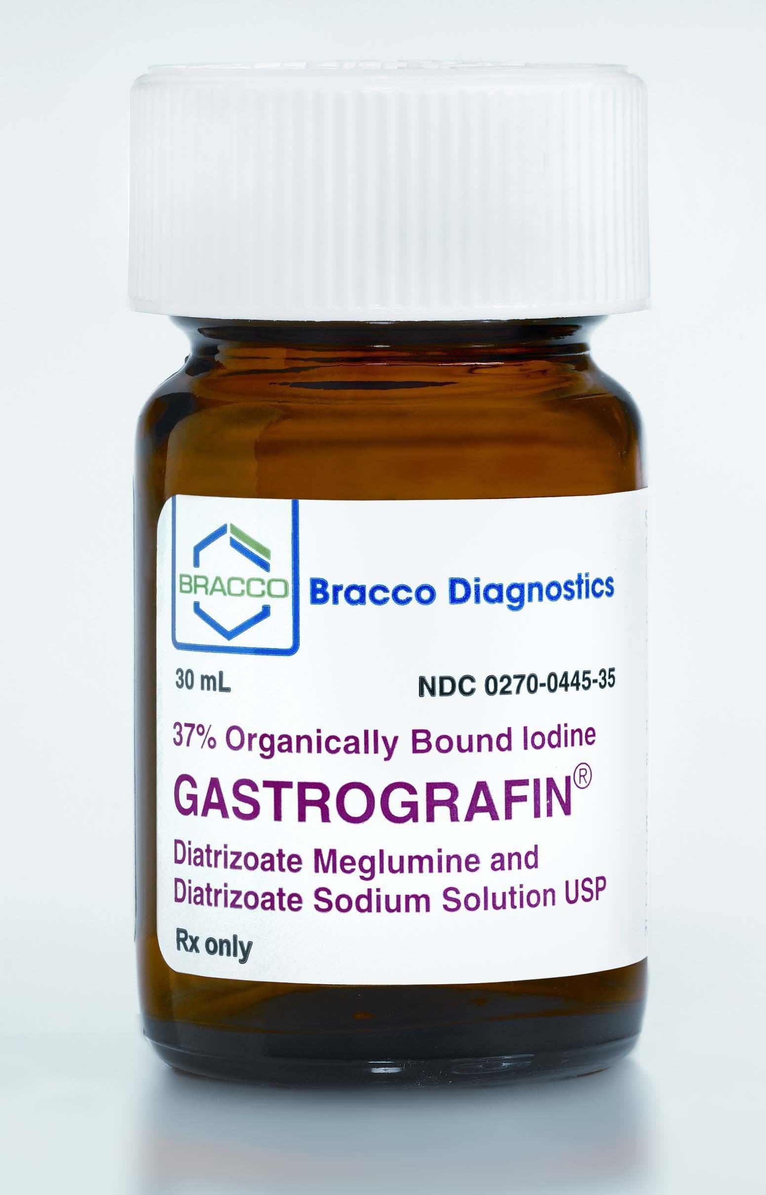 Gastrografin* Diatrizoate Meglumine / Diatrizoate Sodium 66% - 10% Solution 30 mL
