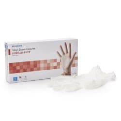 Exam Glove McKesson Confiderm® Large 50 per Box NonSterile Vinyl Standard Cuff Length Smooth Clear Not Rated — Large