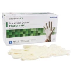 Exam Glove McKesson Confiderm® Large 100 per Box NonSterile Latex Standard Cuff Length Smooth Ivory Not Rated — Large