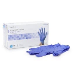 Exam Glove McKesson Confiderm® 3.0 Large 250 per Box NonSterile Nitrile Standard Cuff Length Textured Fingertips Blue Chemo Tested / Fentanyl Tested